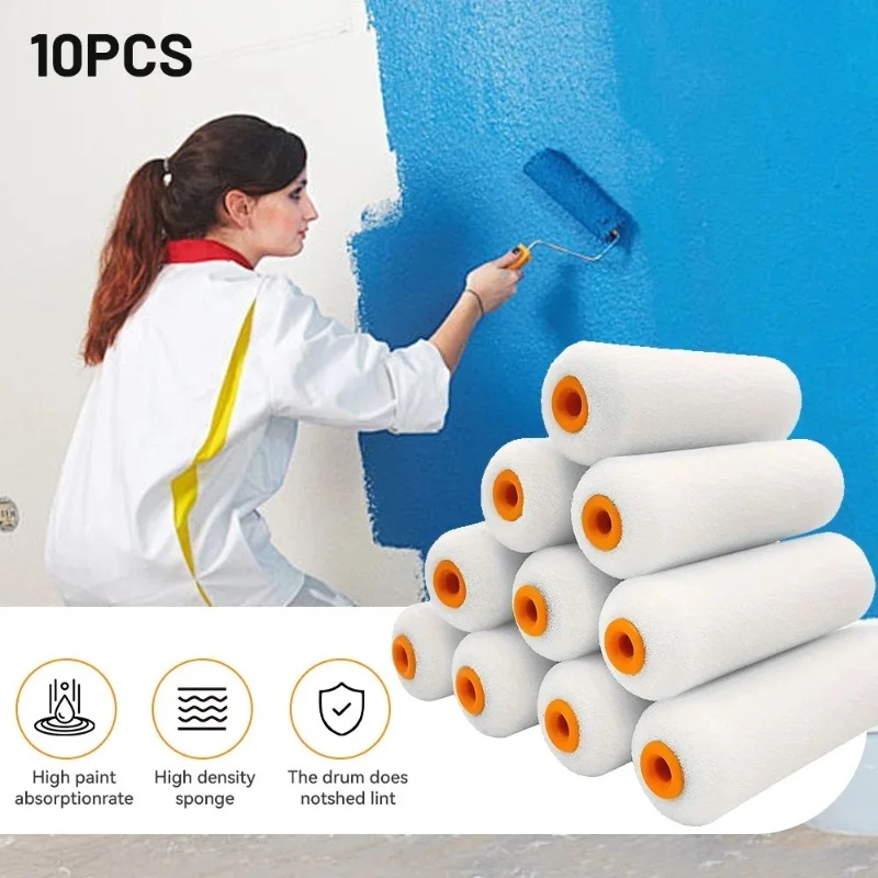 Miniature Painting Set - 10 rouleaux de peinture en mousse