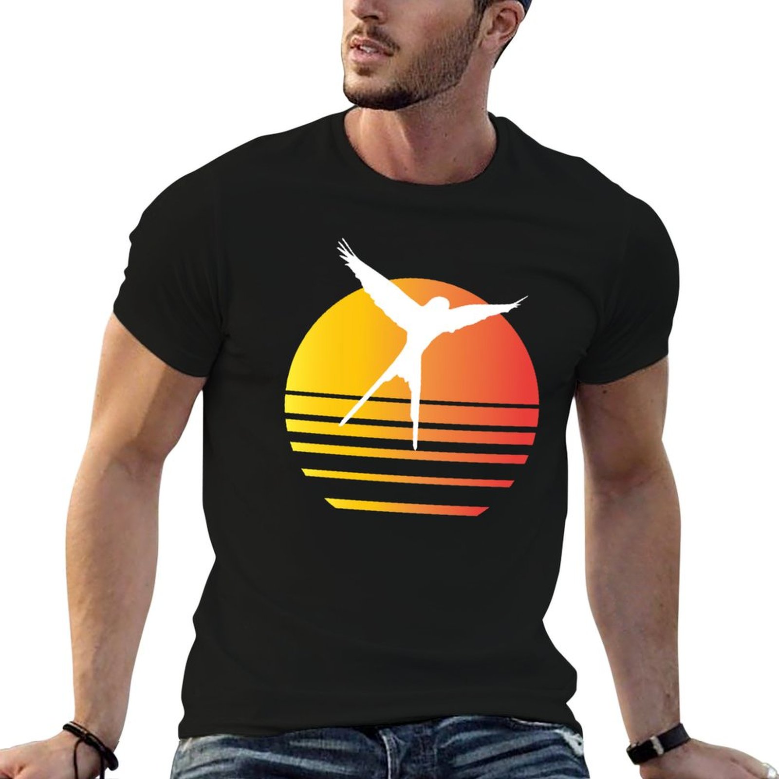 Board Game Inspiration - Wingspan Synthwave - T-shirt à manches