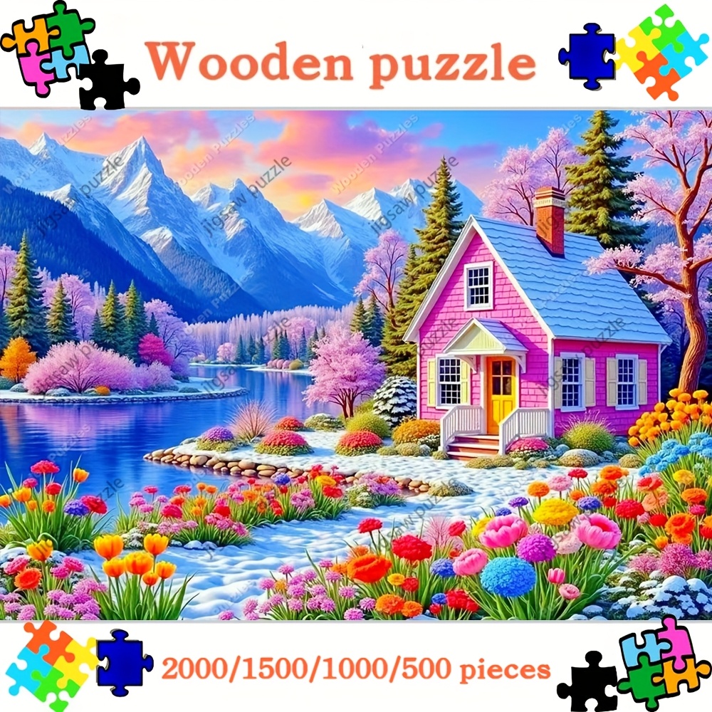 Jigsaw Puzzle Adult - Puzzle en bois pour adultes, 2000/1500/1000/500