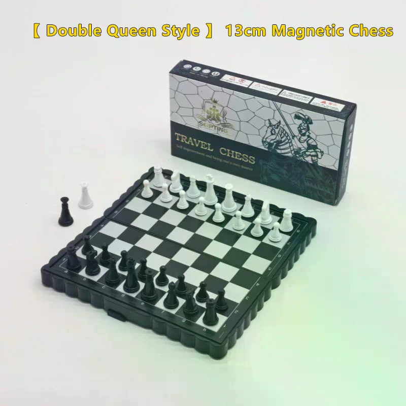 Magnetic Travel Chess - Mini jeu d'échecs magnétique, échiquier pliable