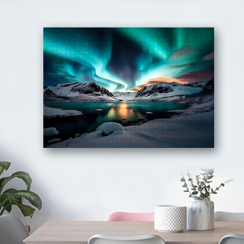 Jigsaw Puzzle Adult - 1000 pièces Northern Lights Aurora Borealis