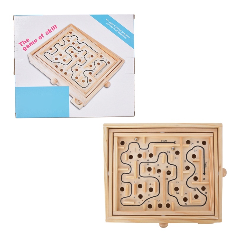 Board Game For Kids - Labyrinthe éducatif en bois pour enfant