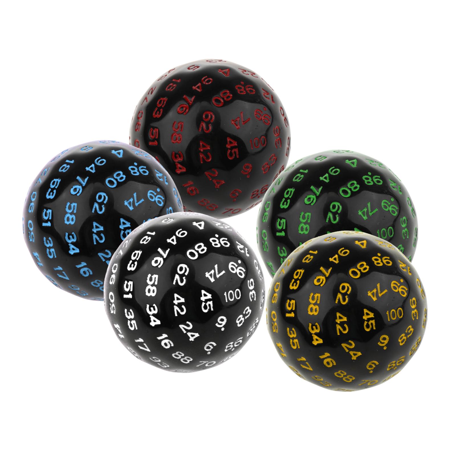 Dés acryliques 100 faces D100, - Board Game Roleplay avis et prix