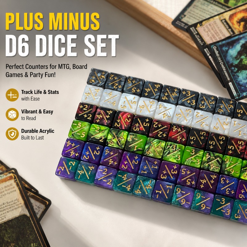 Dés de 16 mm Plus-Moins, marqu - Game Token Counter avis et prix