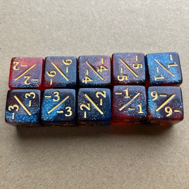 Dés de 16 mm Plus-Moins, marqu - Game Token Counter avis et prix