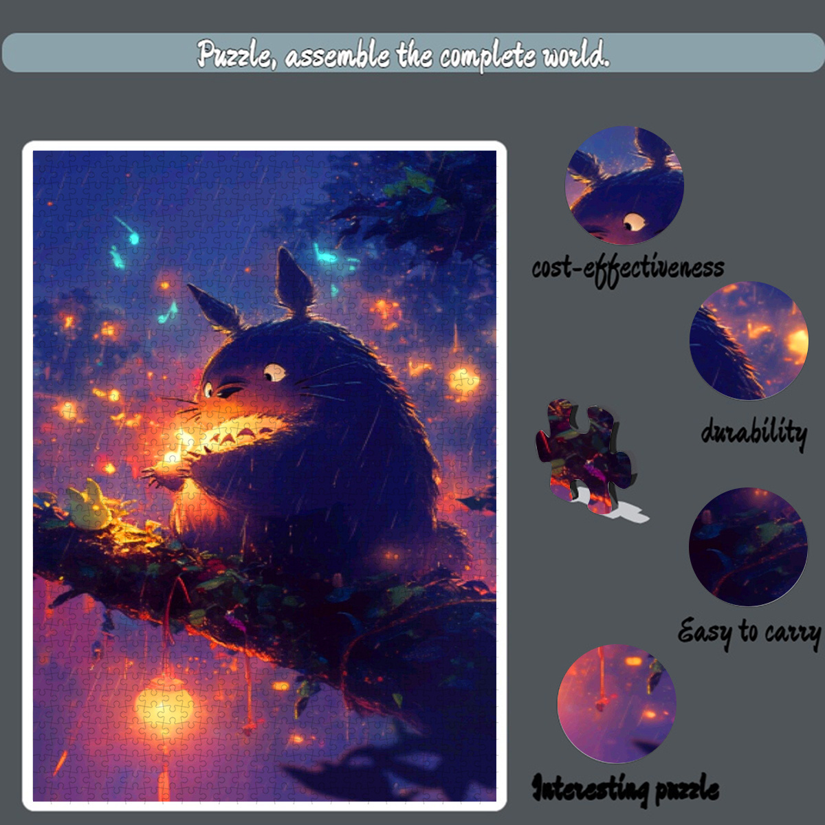 Puzzle d'inspiration totoro, 5 - Jigsaw Puzzle Adult avis et prix