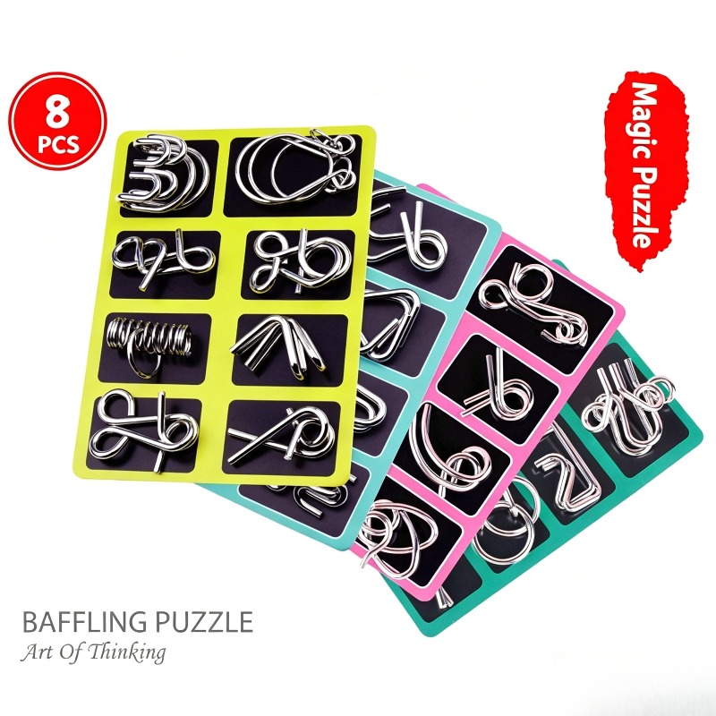 Ensemble de 8 puzzles métalliq - Board Game For Kids avis et prix