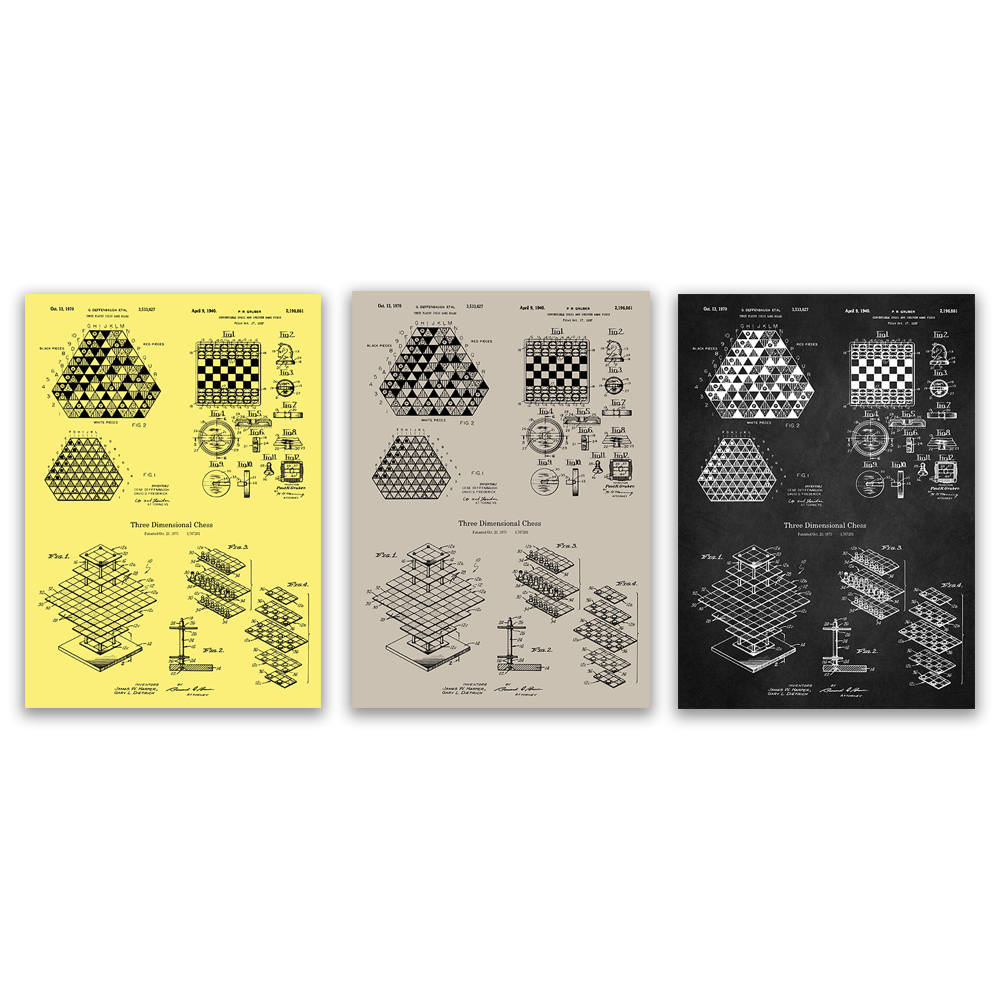 Échecs pour 3 joueurs, Affiche - Board Game For 3 Players avis et prix