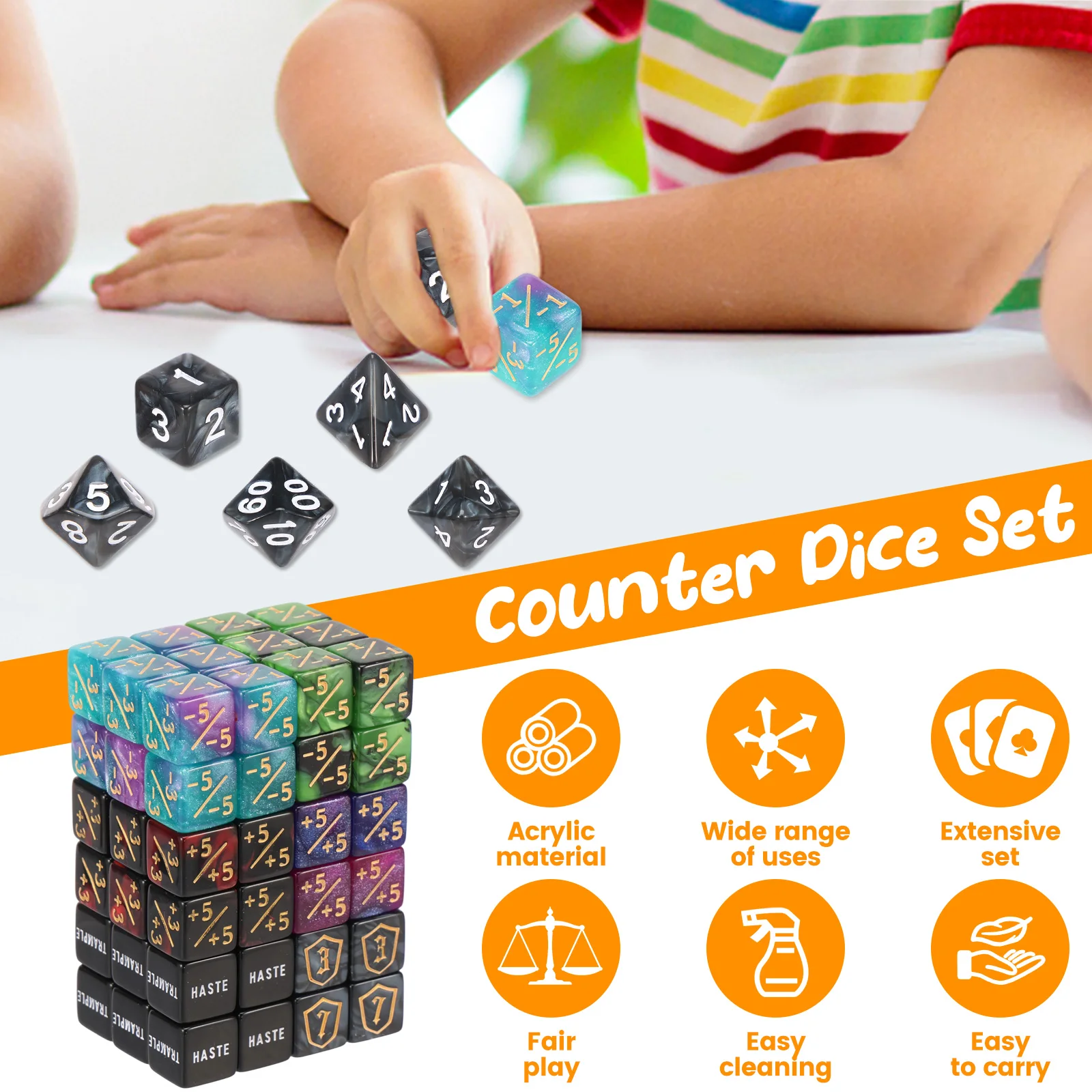 Lot de 78 dés de comptage MTG  - Game Token Counter avis et prix