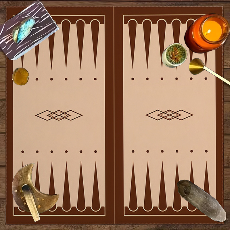 1 pièce Nappe de Tarot Marron  - Board Game Operation avis et prix
