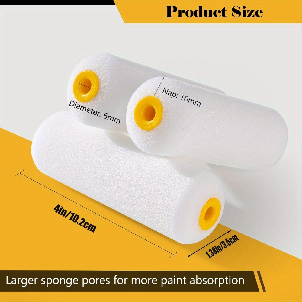 10 pièces éponge rouleau de pe - Miniature Painting Set avis et prix