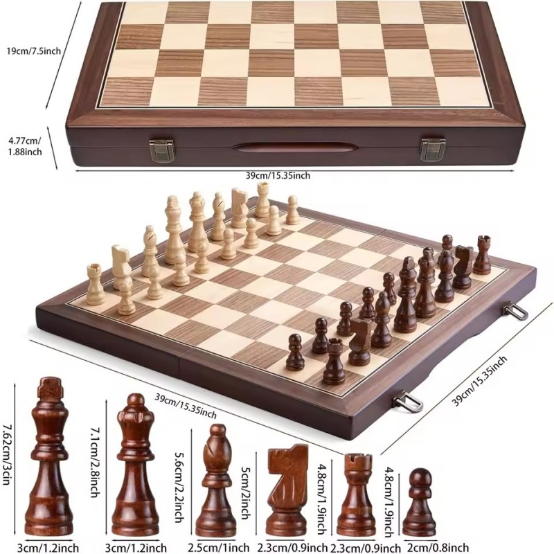 Jeu d'échecs magnétique en boi - Magnetic Travel Chess avis et prix