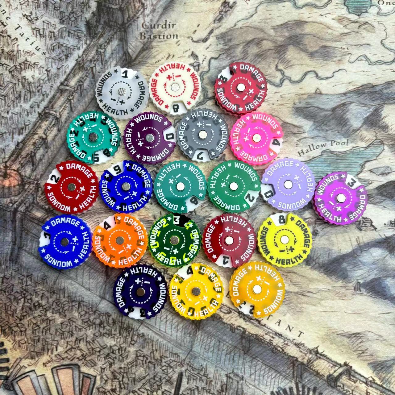 25x25x6mm traqueur de plaies t - Game Token Counter avis et prix