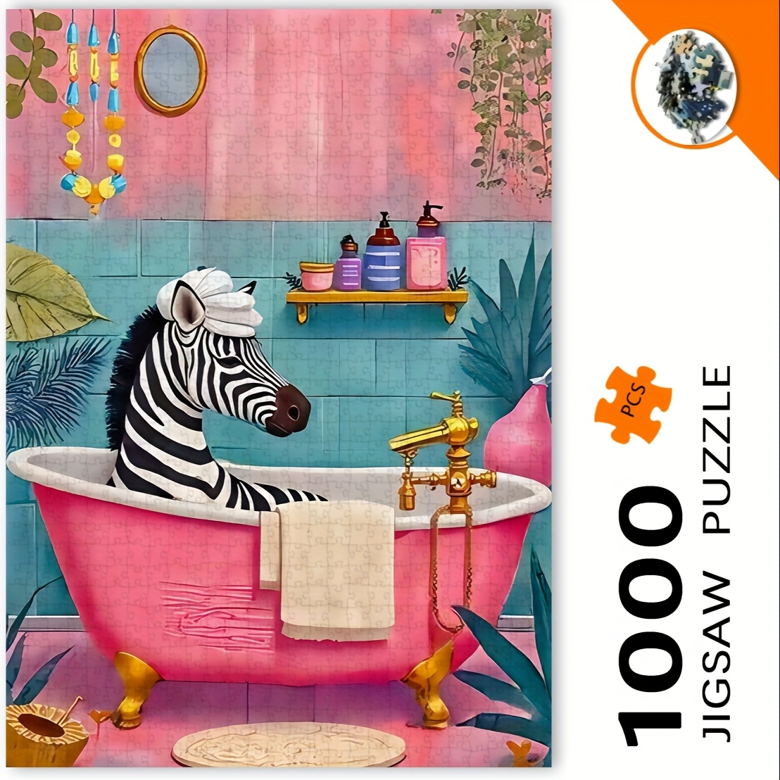Puzzle zèbre en bain moussant  - Jigsaw Puzzle Adult avis et prix