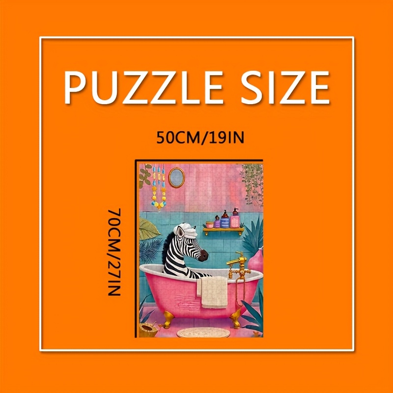 Puzzle zèbre en bain moussant  - Jigsaw Puzzle Adult avis et prix